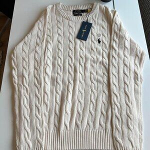Ralph Lauren Women's Cream and White Jumper